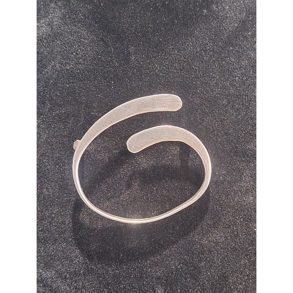 Taxco Mexico TM-60 925 Sterling Silver Modernist Abstract Scroll Brooch Pin
